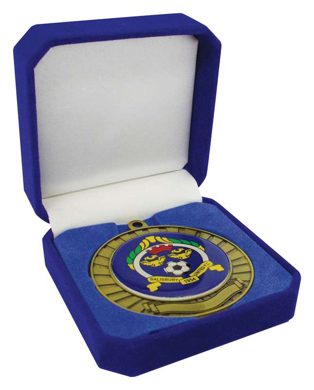 Crown Medal Box Blue