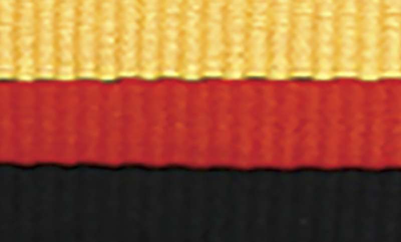 Yellow / Black / Red Ribbon