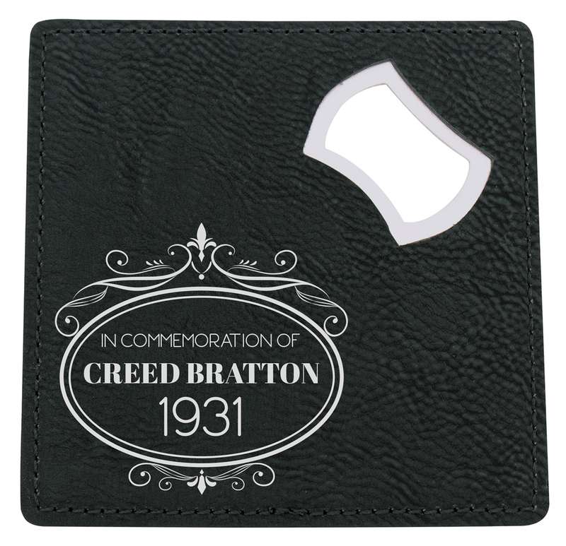 Black Coaster & Opener