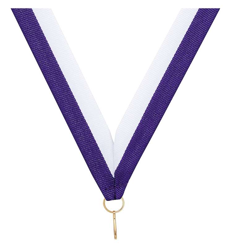 Purple / White Ribbon